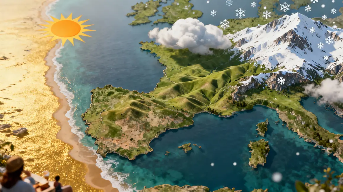 carte Croatie climats méditerranéen continental montagnard