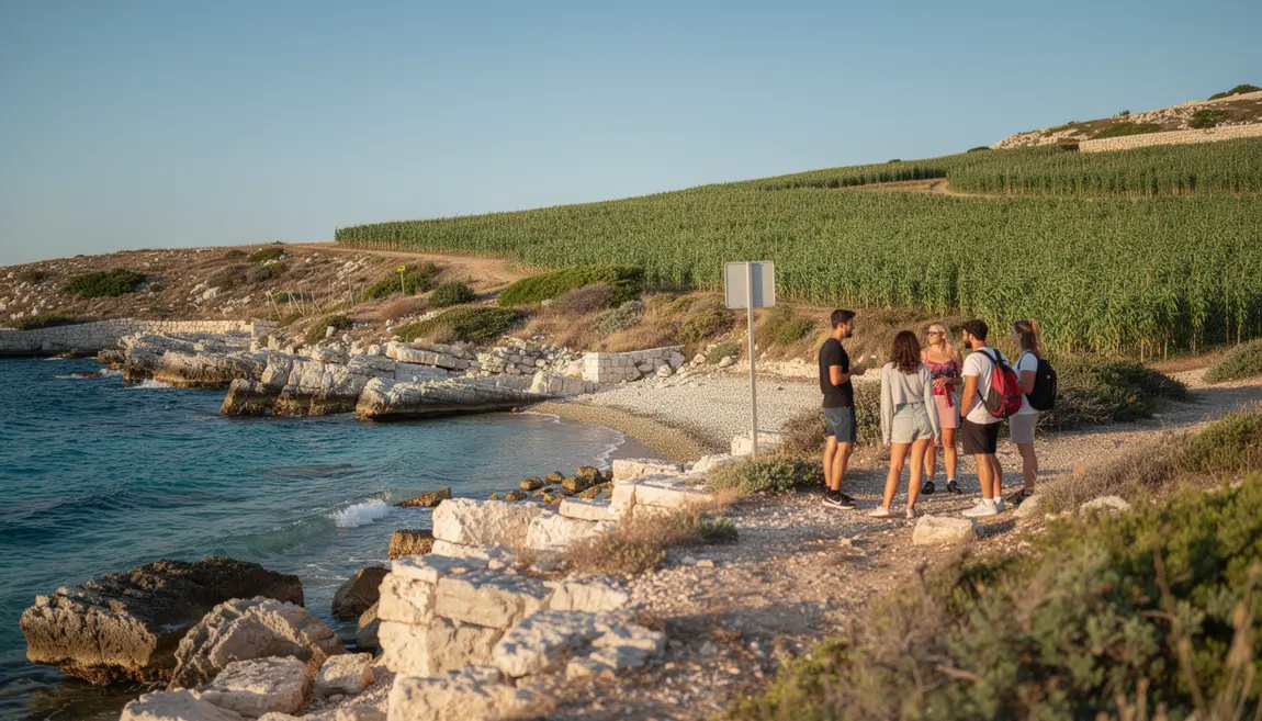 Paysage croate littoral et cannabis debat