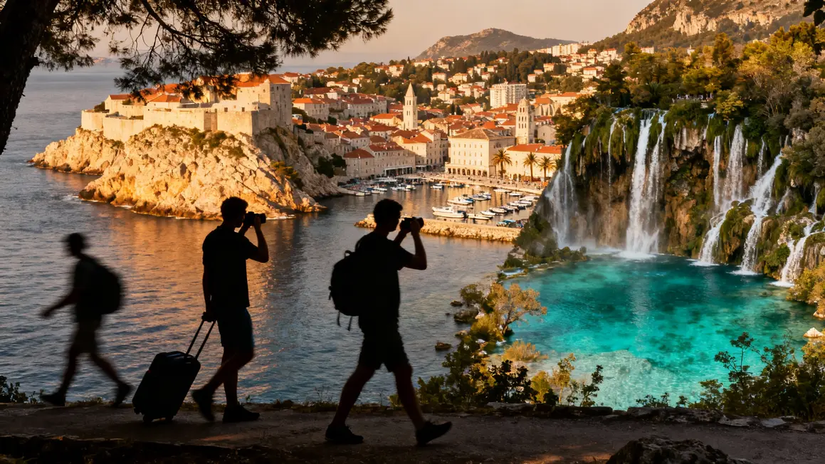 Voyageur solo villes Croatie paysage urbain naturel
