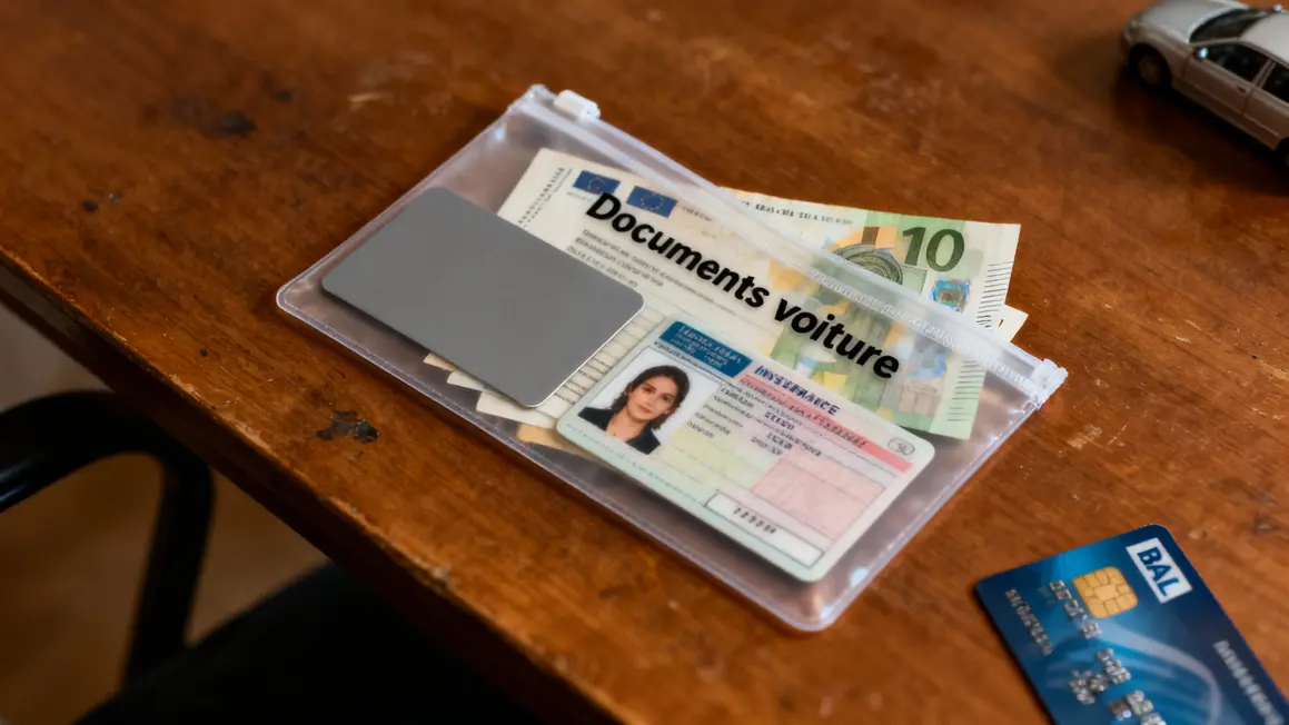 Pochette permis, assurance, carte grise pour voyage Croatie