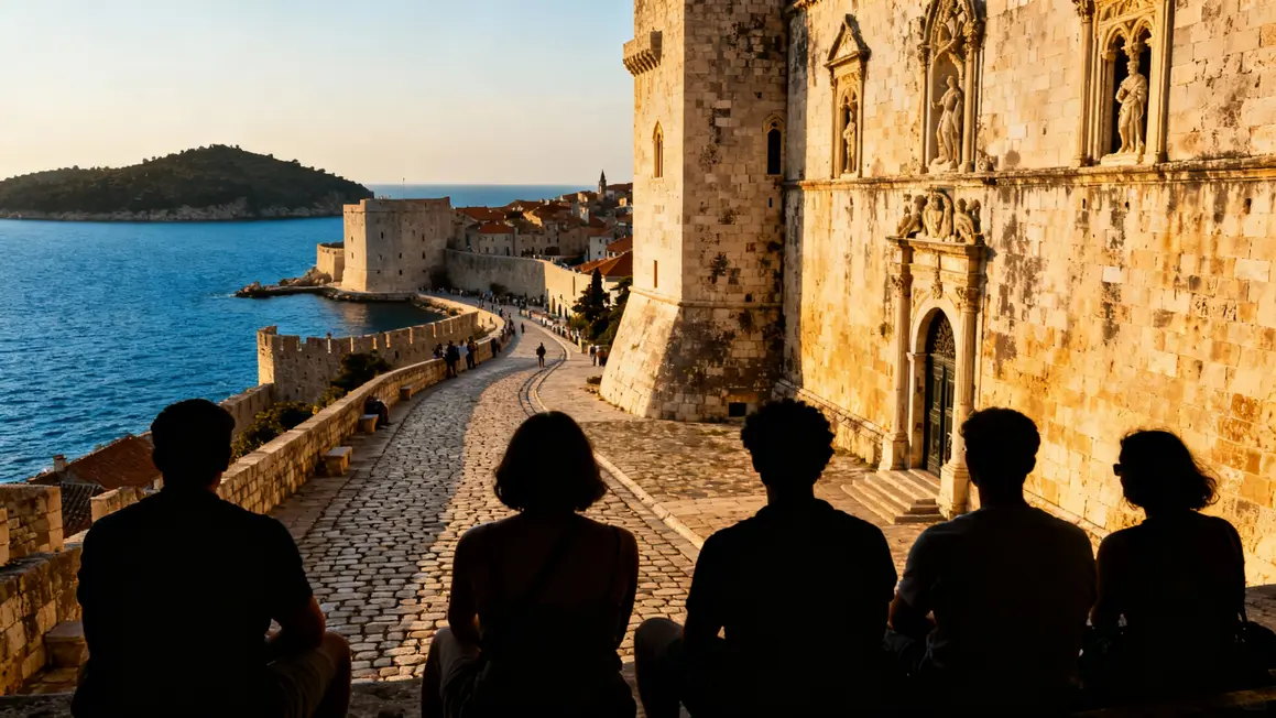 Remparts Dubrovnik Croatie mer Adriatique