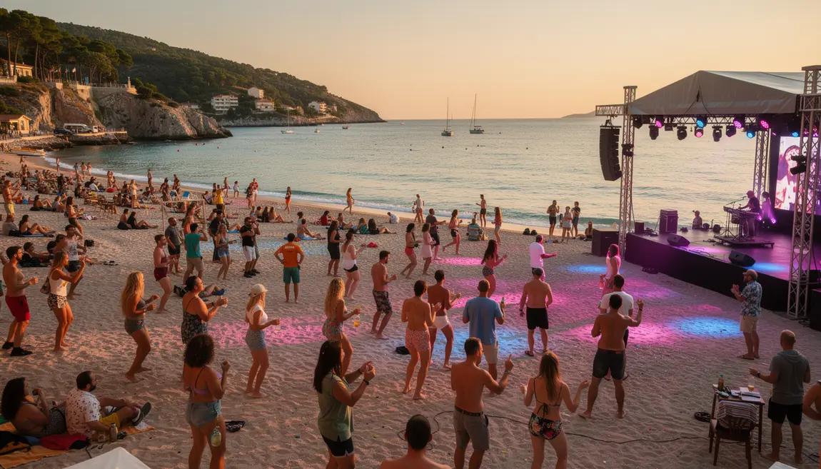 Festival musique Croatie plage méditerranéenne