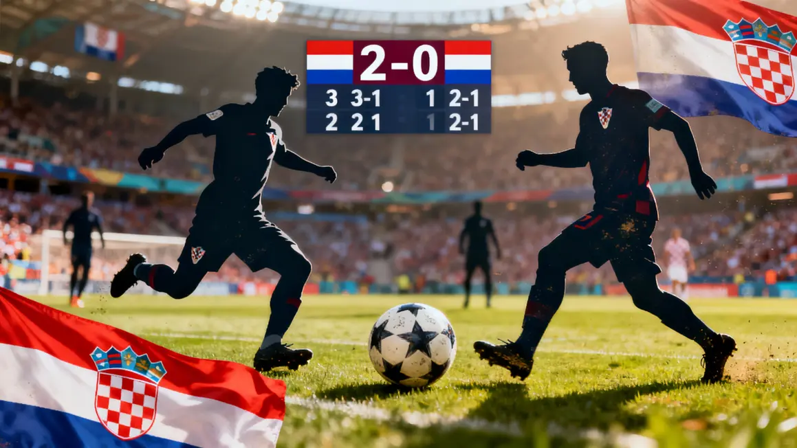 Scores parcours Croatie Coupe du monde joueurs en action