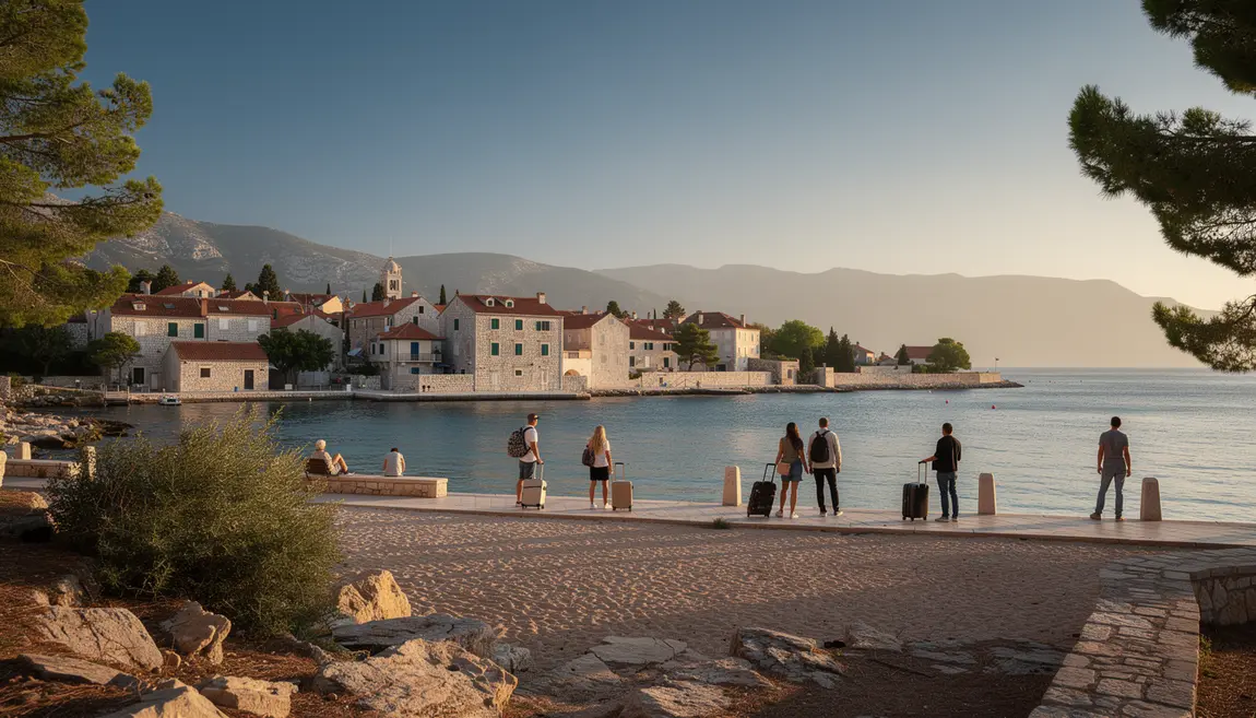 panorama Croatie avec plages montagnes vieille ville voyage expatration