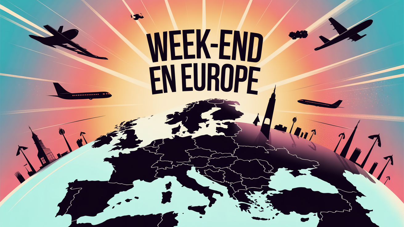 carte stylisee weekend en europe