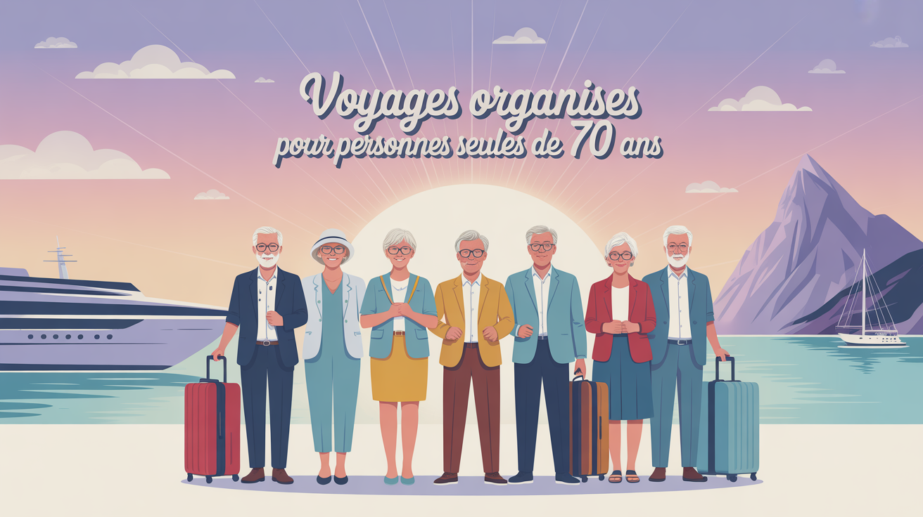 voyages organisés pour personnes seules 70 ans seniors devant paysages