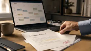 Demande de télétravail pour raison familiale avec formulaire de télétravail et validation