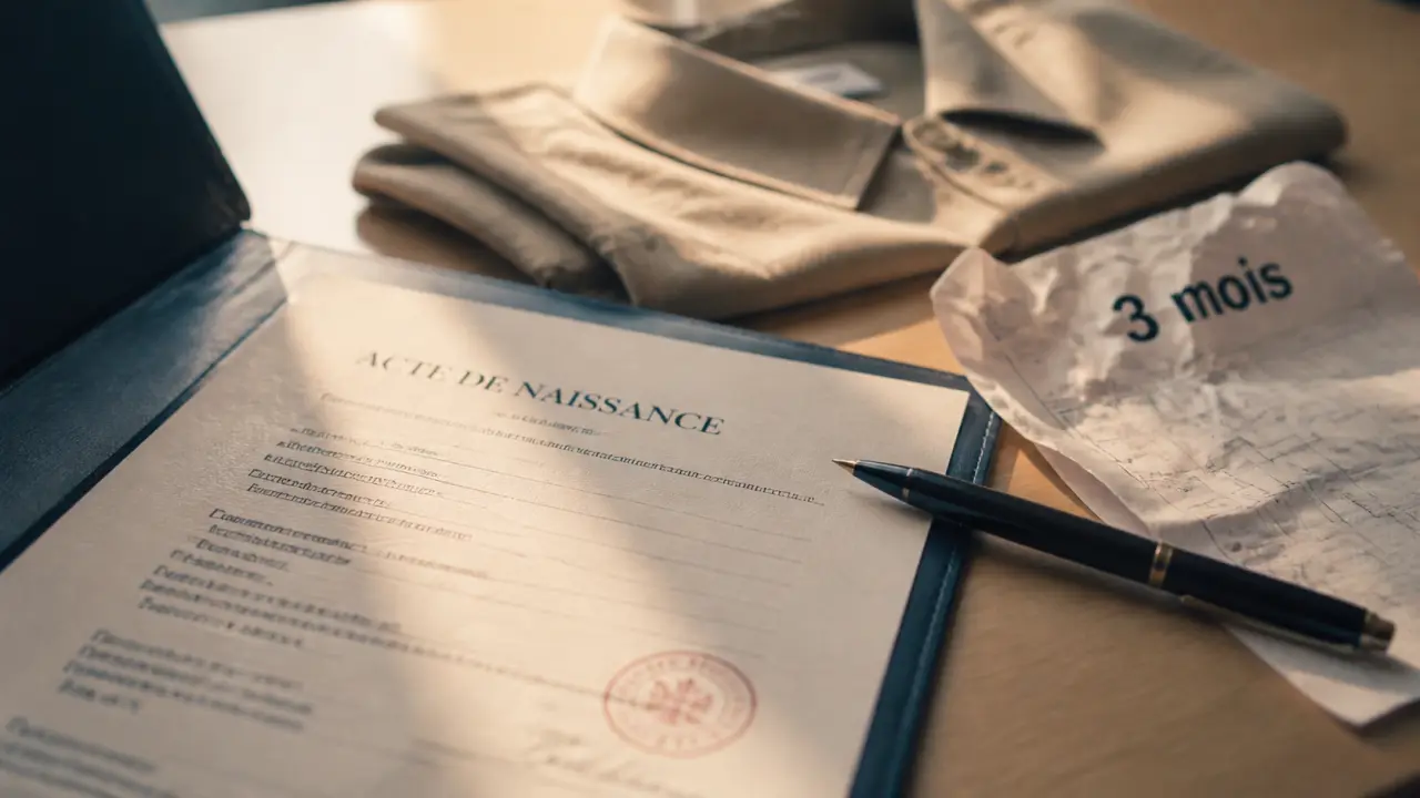 Validité d un acte de naissance de moins de 3 mois